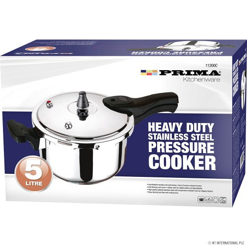 Prima Stainless Steel Pressure Cooker 5L