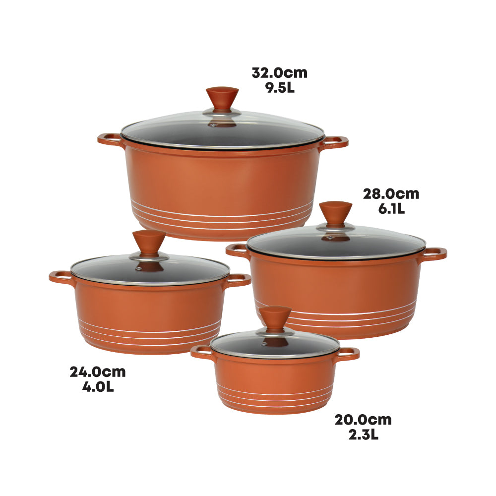 Laria Nonstick Die-cast Stockpot Copper