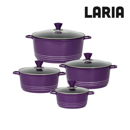 Laria Nonstick Die-cast Stockpot Purple