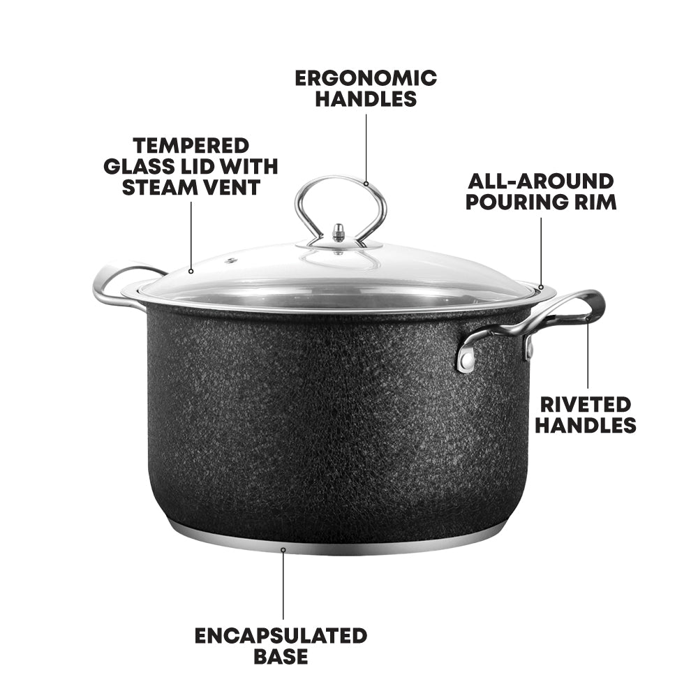 SQ Professional Epoque Stainless Steel Stockpot 3pc Set 26cm-30cm