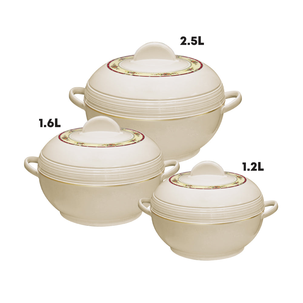 SQ Professional Insulated Hot Pot Ambiente 3pc Set 1.2L-1.6L-2.5L