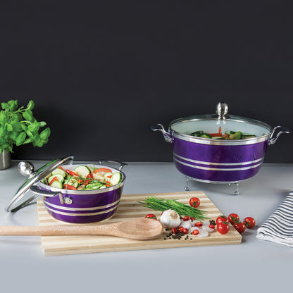 SQ Professional Metallic Die-cast Stockpot Purple Amethyst