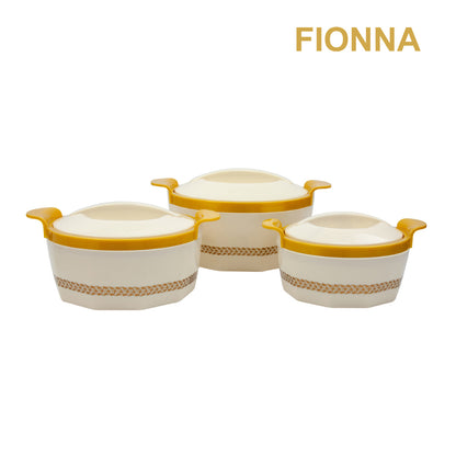 SQ Professional Insulated Hot Pot 3pc Set 1L-1.5L-2.5L Fionna Beige