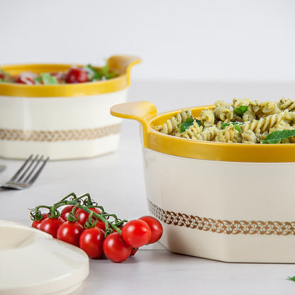 SQ Professional Insulated Hot Pot 3pc Set 1L-1.5L-2.5L Fionna Beige