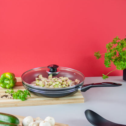 SQ Professional Una Nonstick Frying Pan with Lid 22cm