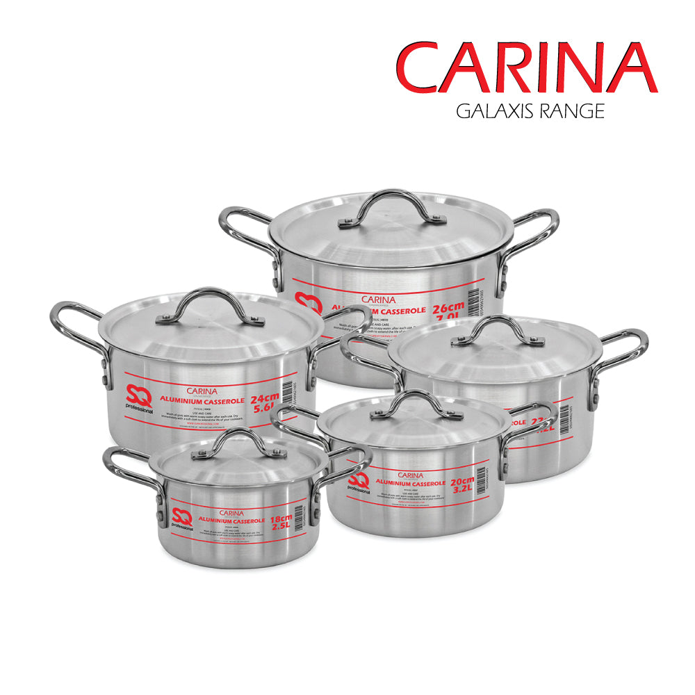 SQ Professional Carina Casserole 5pc Set 18cm-26cm