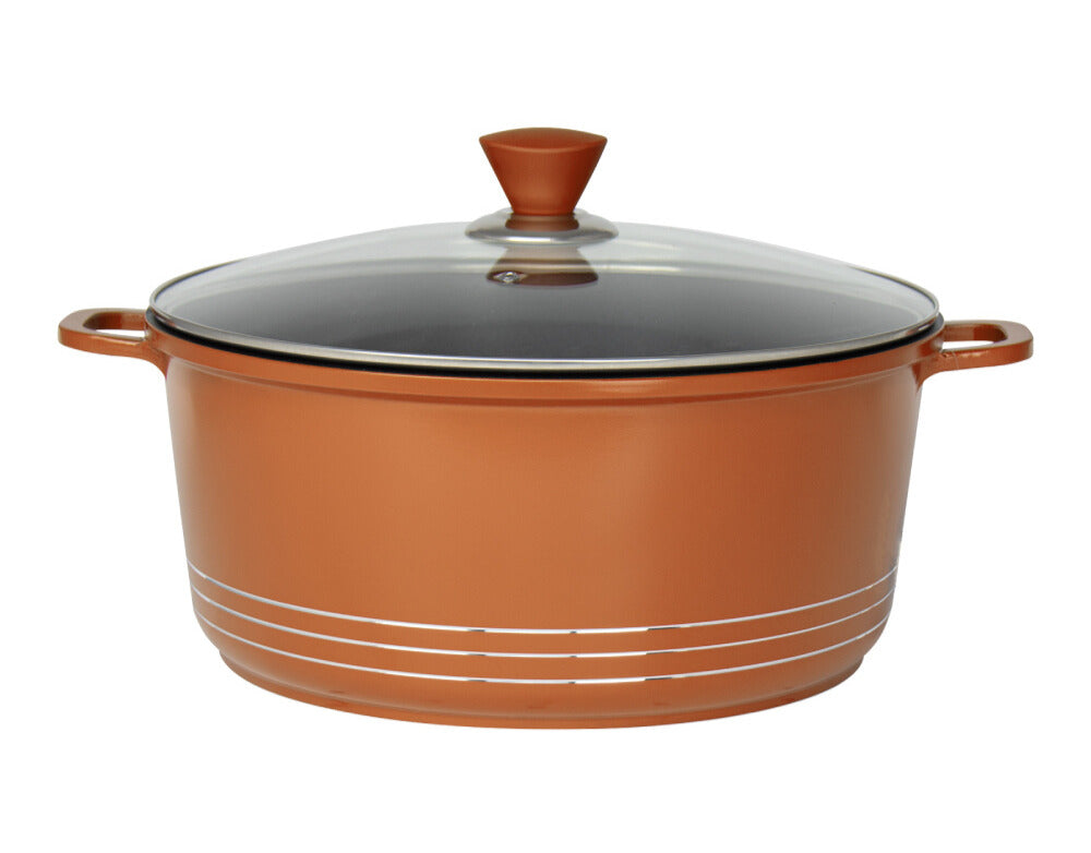 Laria Nonstick Die-cast Stockpot Copper