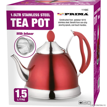 Prima Stainless Steel Teapot