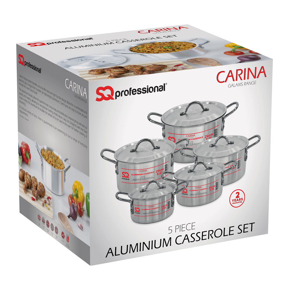 SQ Professional Carina Casserole 5pc Set 18cm-26cm