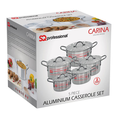 SQ Professional Carina Casserole 5pc Set 18cm-26cm