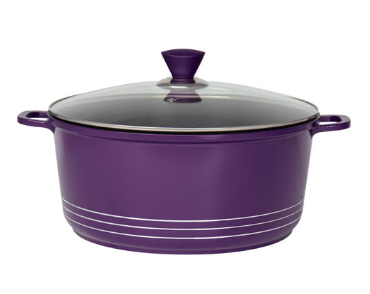Laria Nonstick Die-cast Stockpot Purple