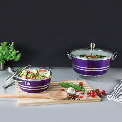 SQ Professional Metallic Die-cast Stockpot 5pc Set 20cm-32cm